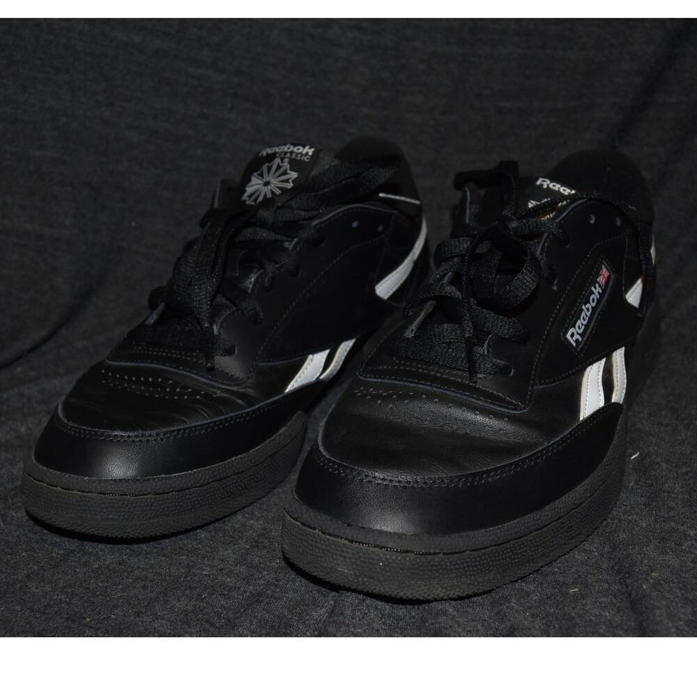 Reebok Men's 11.5 Club C Revenge Sneakers Black Athletic Shoes Trainers